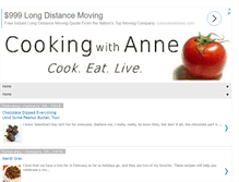 Tablet Screenshot of cookingwithanne.com